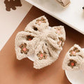 Cocopup teddy sailor bow tie for dogs with embroidered bear print