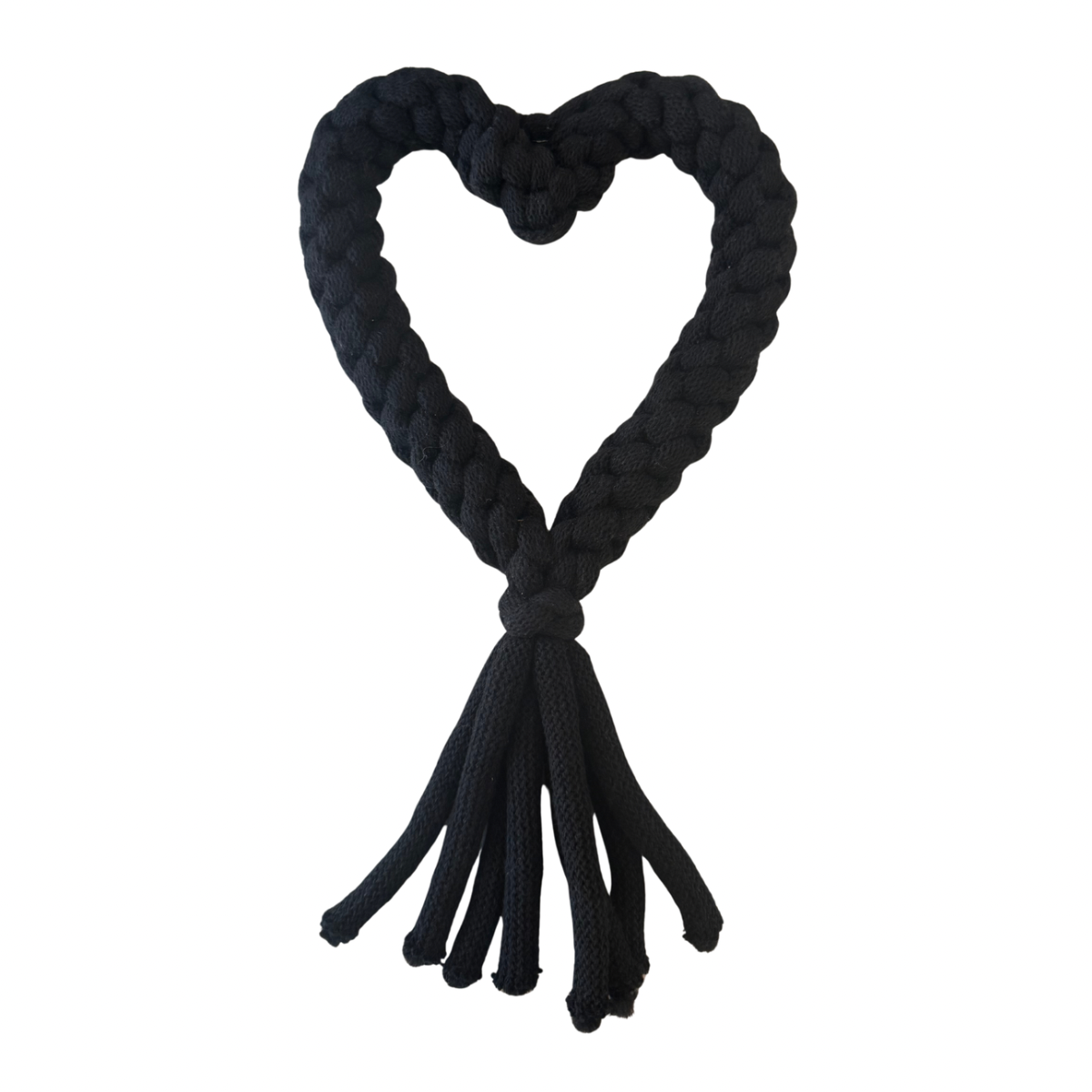 Muttsie Rope Heart - Black