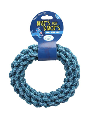 Nuts for Knots Small Ring - Blue