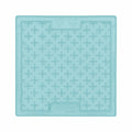 Mint green square silicone dog lickmat with cross pattern, LickiMat Classic Buddy