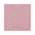 Pink square silicone dog lickmat with cross pattern, LickiMat Classic Buddy Guava