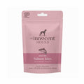 Pink Innocent Hound salmon bites dog treats pouch with sweet potato