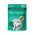 Teal Forthglade Fresh Breath soft bites dog treats pouch, peppermint and parsley