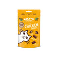 Orange Lily's Kitchen chicken cat treats pouch, grain-free
