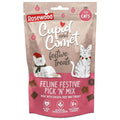 Pink Rosewood Cupid and Comet Feline Festive Pick 'N' Mix cat treats pouch